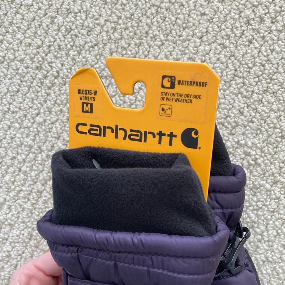 NEW Carhartt Waterproof Insulated Quilted Knit Cuff Glove Women’s Medium NWT